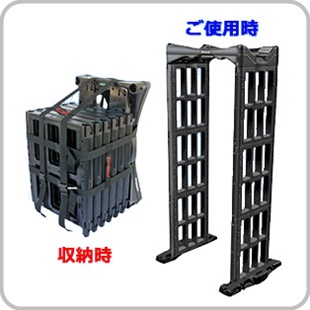 ポータブル式ゲート型金属探知機 M-SCOPE